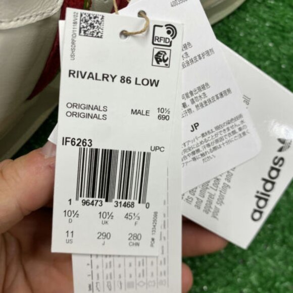 Adidas Rivalry 86 Low Mens Sportswear Shoes White IF6263 NEW Multi Sz - Picture 10 of 10